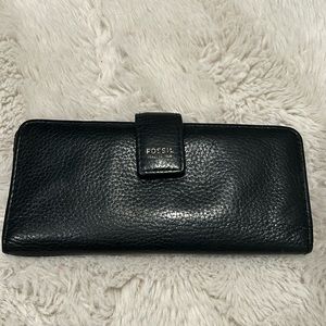 Fossil Leather Wallet Black